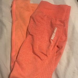 Gymshark ombré peach leggings